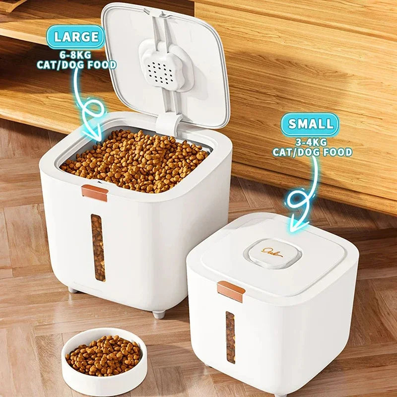 Premium Large Pet Food Container - Sealed & Moisture-Proof