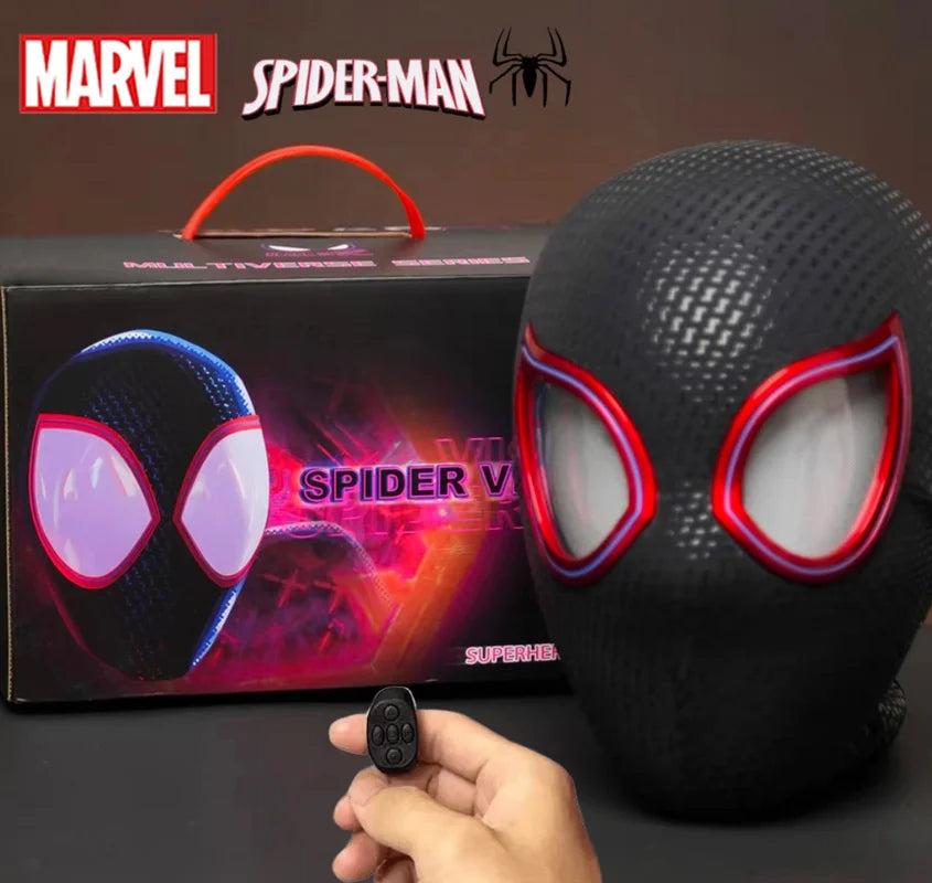 Interactive Spiderman Cosplay Mask - Remote Control Moving Eyes