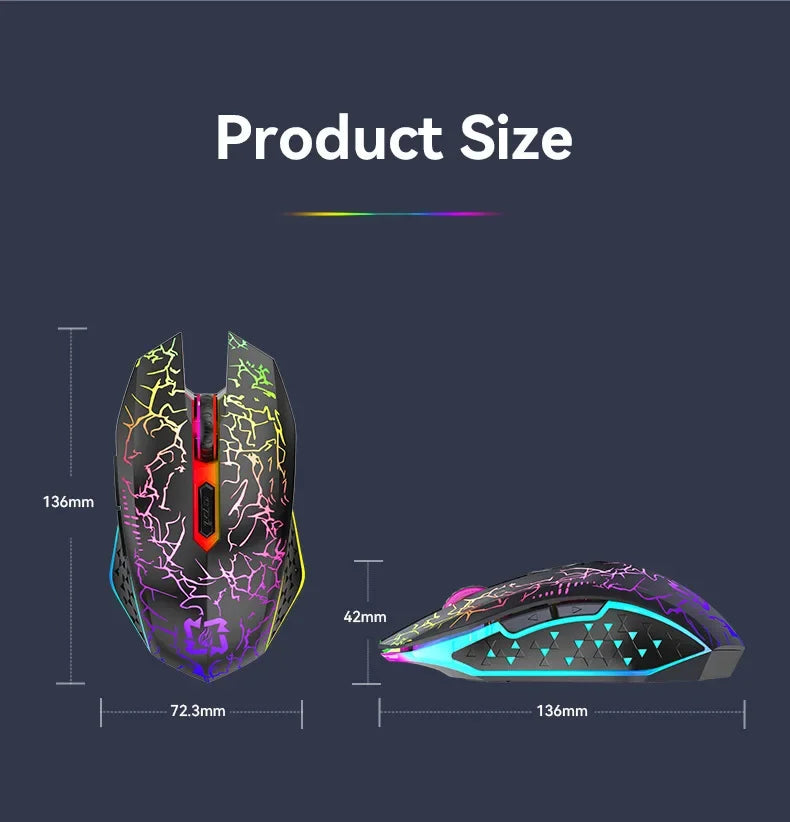 Premium Dual Mode Gaming Mouse - Bluetooth 5.2 & 2.4G Wireless