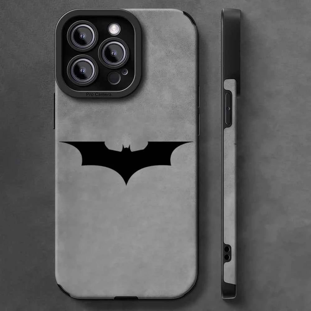 leather lambskin phone case - luxury black shockproof case with classic design