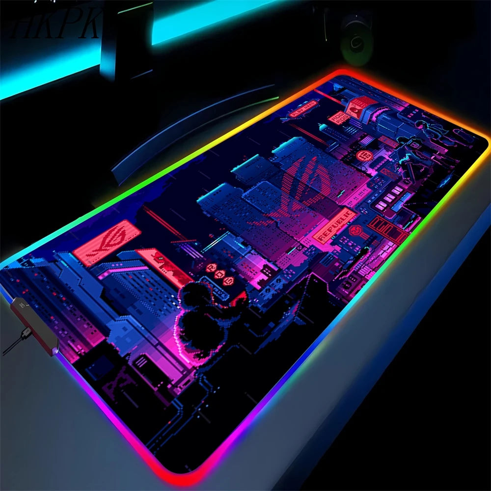 Premium RGB Gaming Mouse Pad – XXL Anime Desk Mat