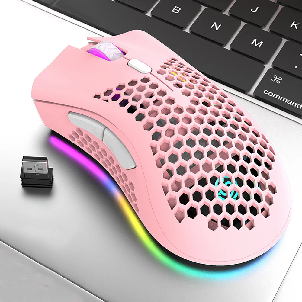 Premium Wireless Gaming Mouse - RGB Rechargeable & Ergonomic