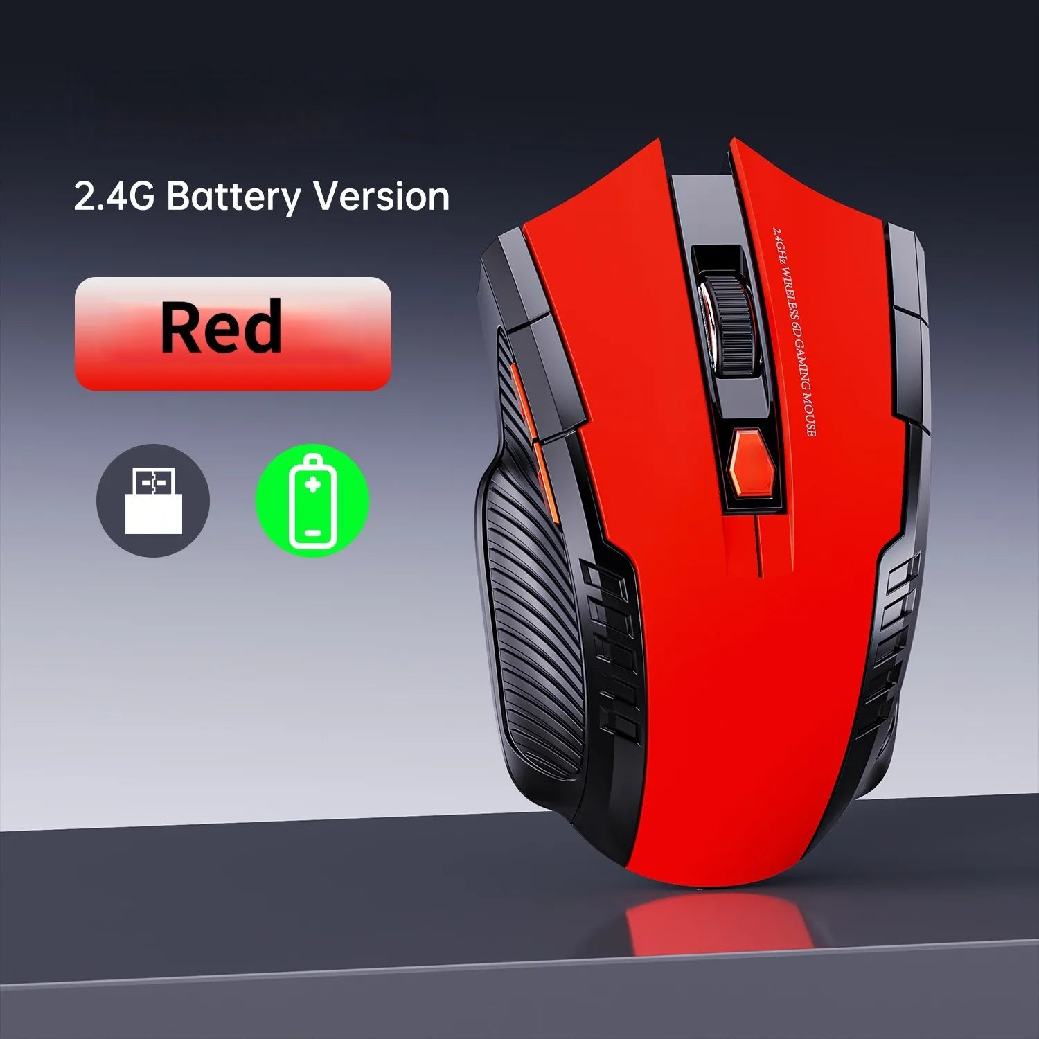 Premium Silent Wireless Mouse - 1600DPI Ergonomic Design
