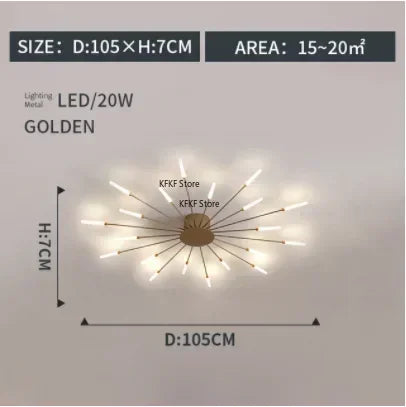 Luxury Modern LED Chandelier - Elegant Ceiling Light Fixture