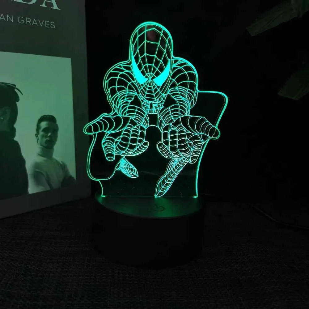 Marvel Iron Man 3D Acrylic Night Light - 16 Colors Remote