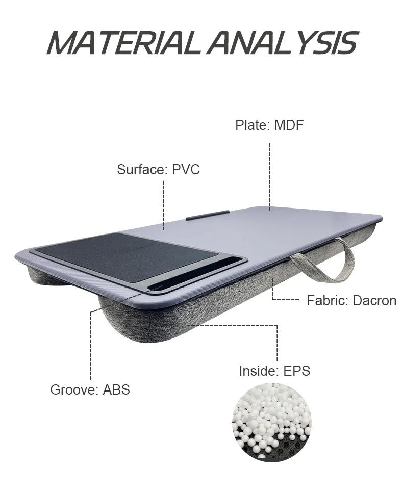 Premium Ergonomic Laptop Desk - Adjustable & Portable Design