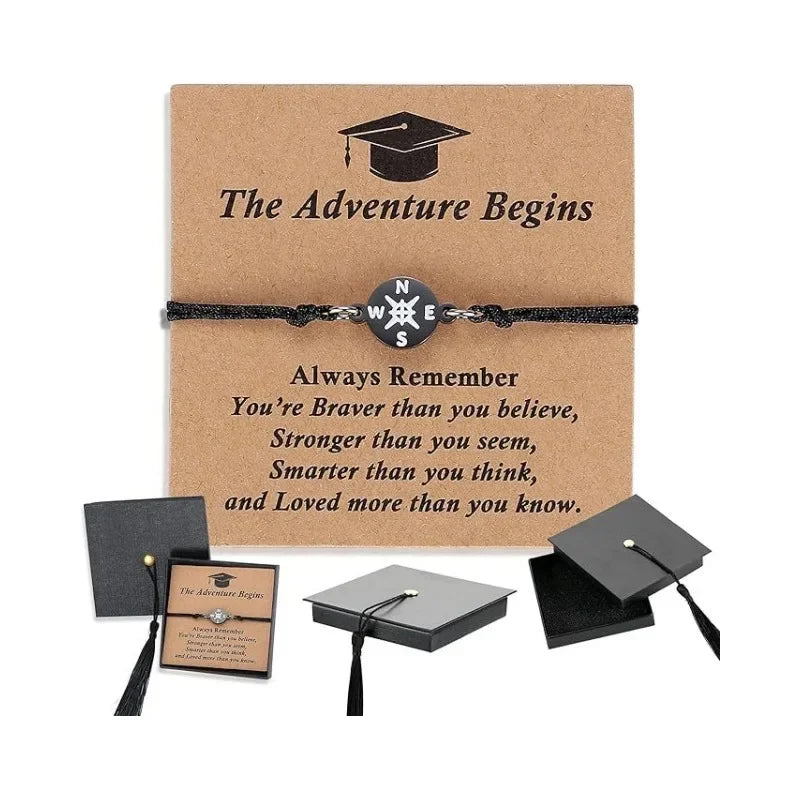 Premium Graduation Gift Set - Doctoral Cap Box & Compass
