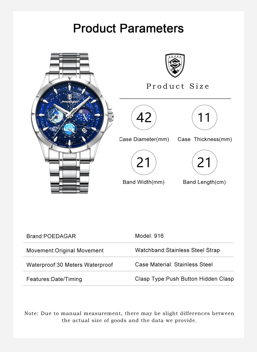 Luxury Men's Quartz Watch - Chronograph & Luminous