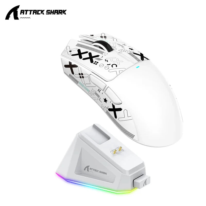 Premium Wireless Gaming Mouse with Dock - RGB & Macro