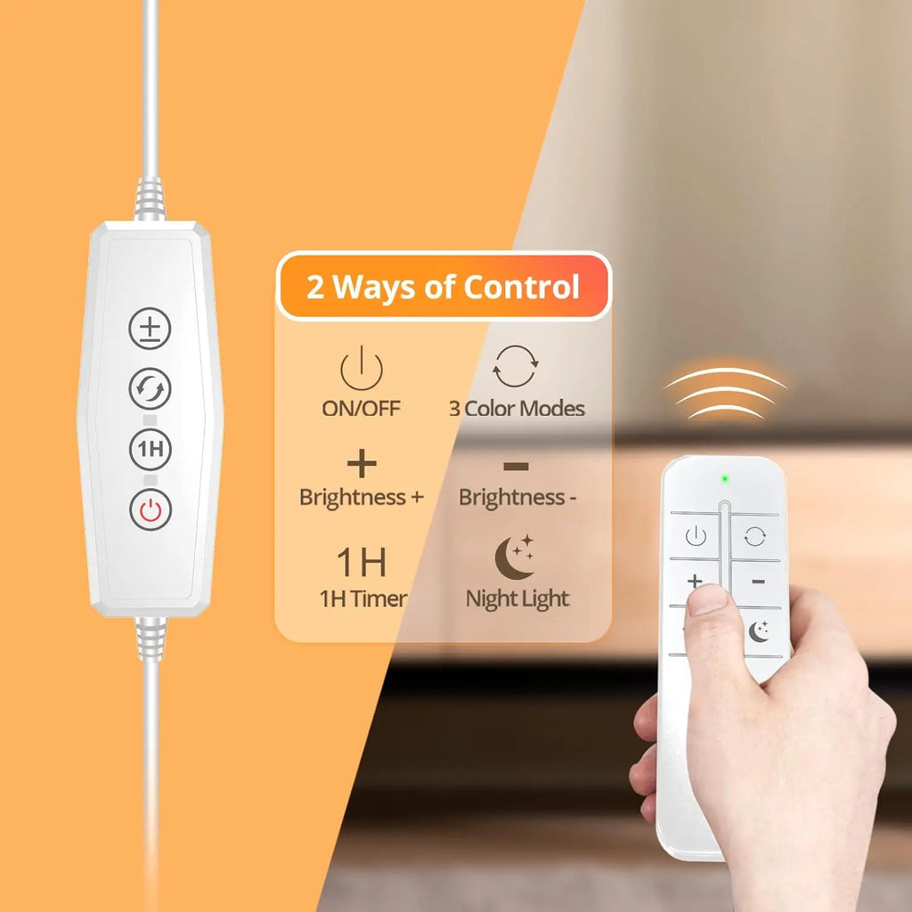 Premium LED Desk Lamp with Clamp - Eye-Caring & Dimmable
