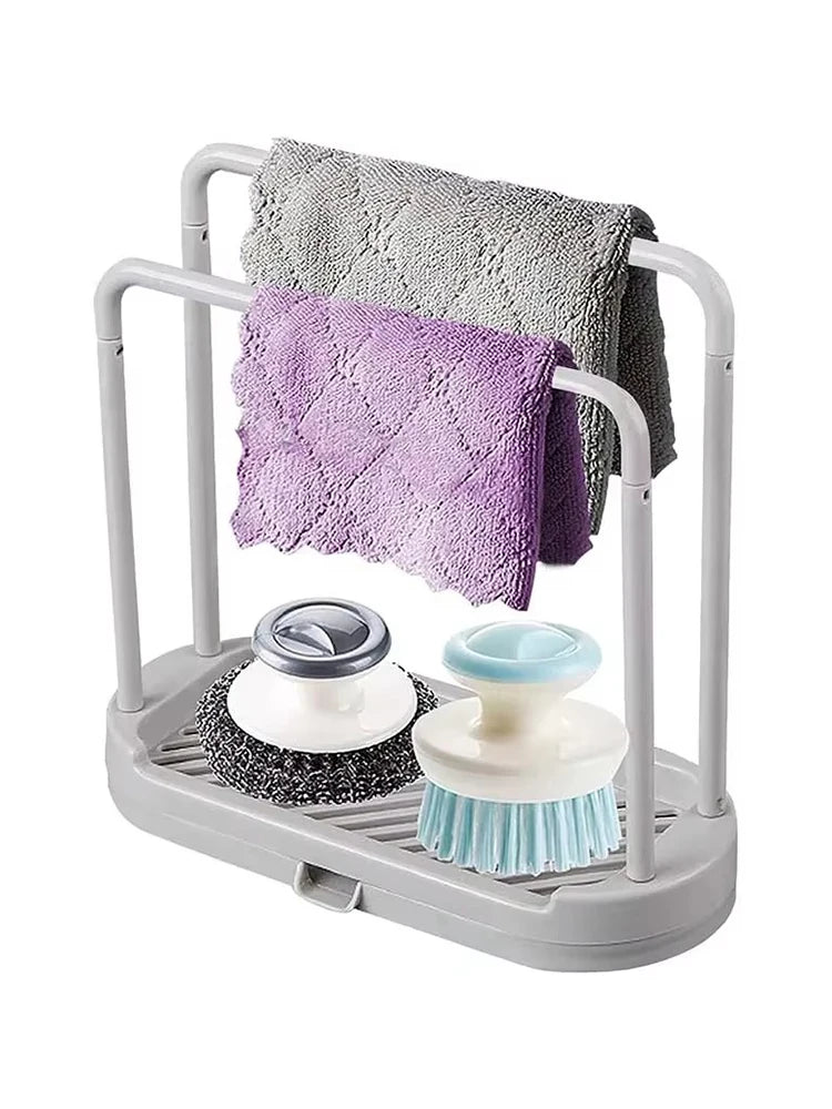 Premium Kitchen Cloth Rack - Double-Layer Drainer