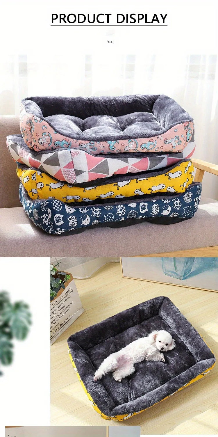 Premium Pet Dog Bed Sofa - Cozy Winter Warmth