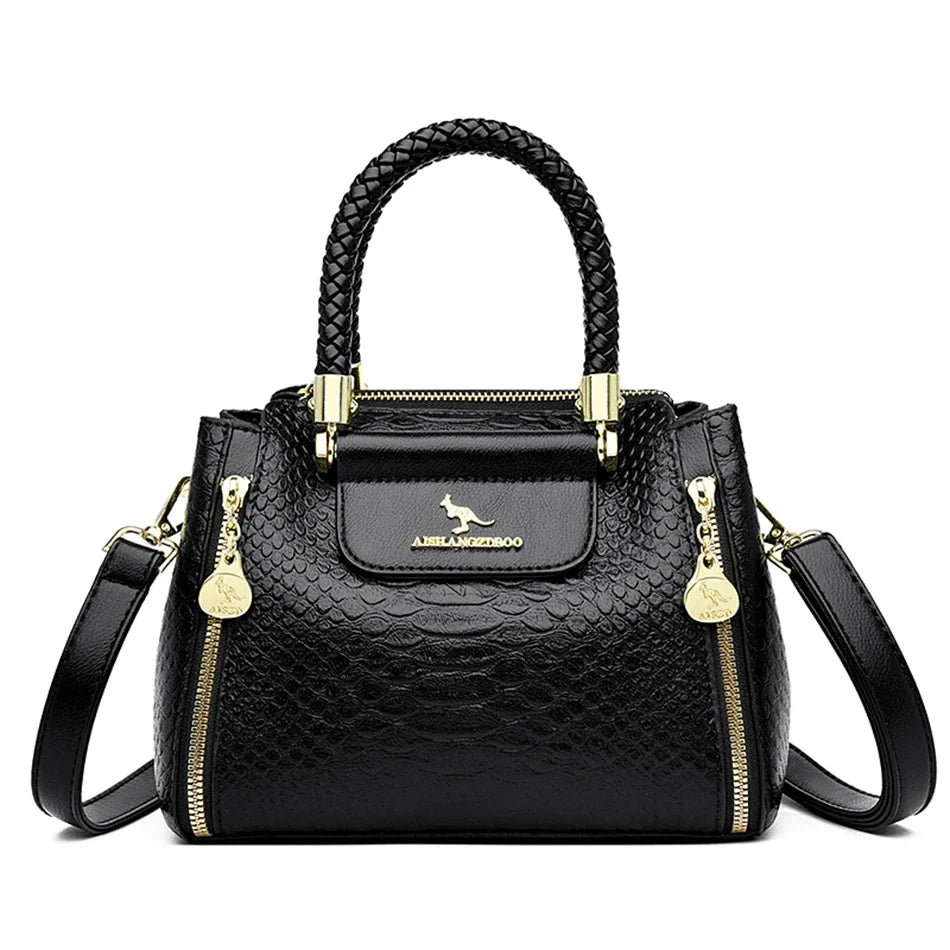 Elegant Designer Crossbody Bag - Premium Soft Leather