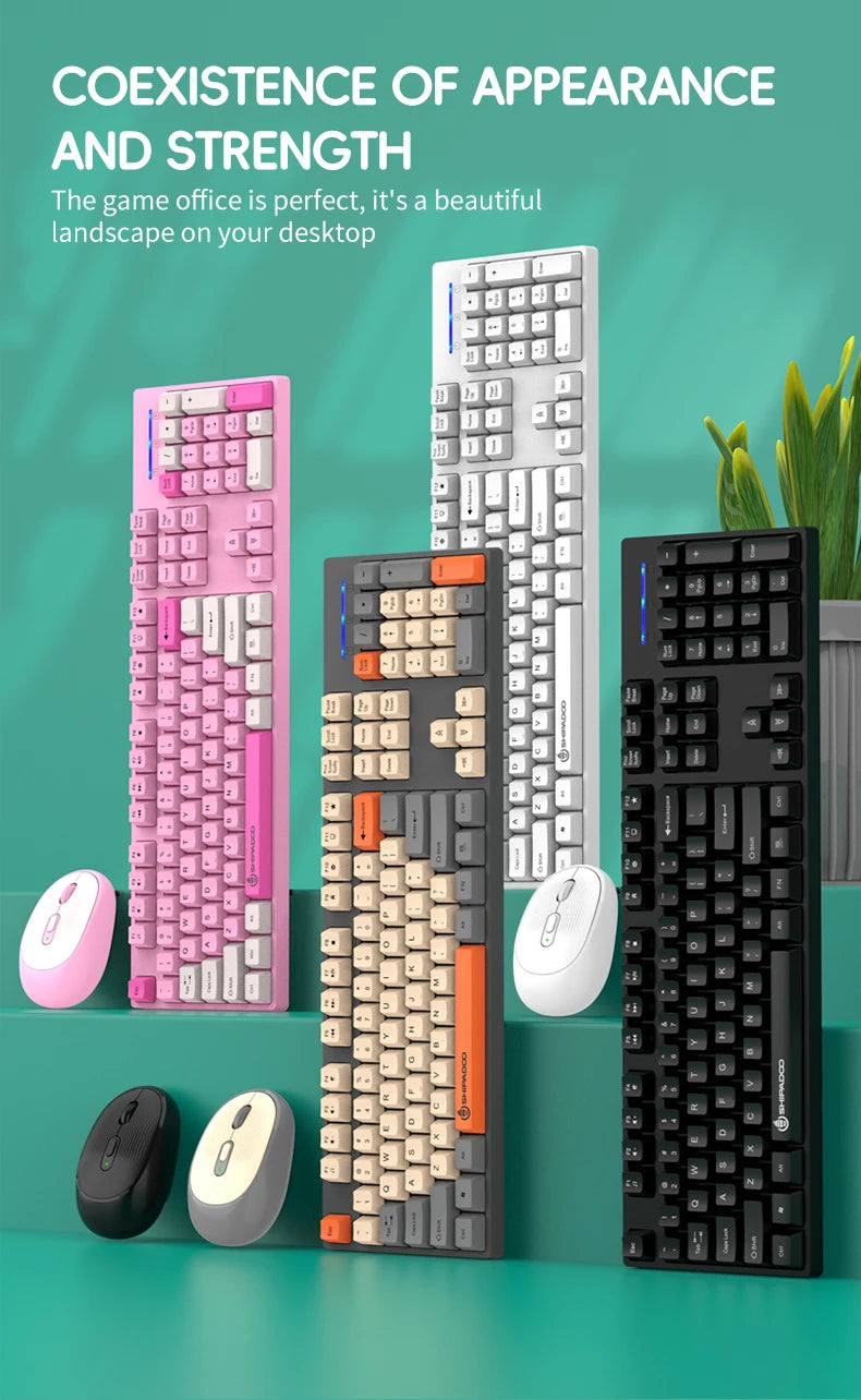 Premium Wireless Keyboard Mouse Combo - Silent & Ergonomic