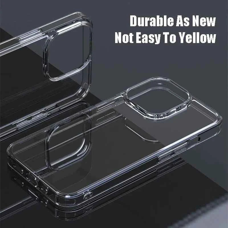 Luxury Tempered Glass Clear Case - Crystal Transparent Protection