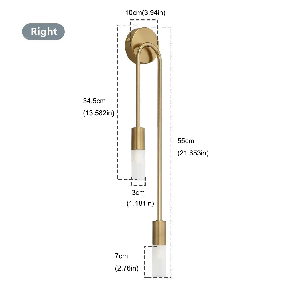 Nordic Luxury LED Wall Lamp - Modern Minimalist Accent Light
