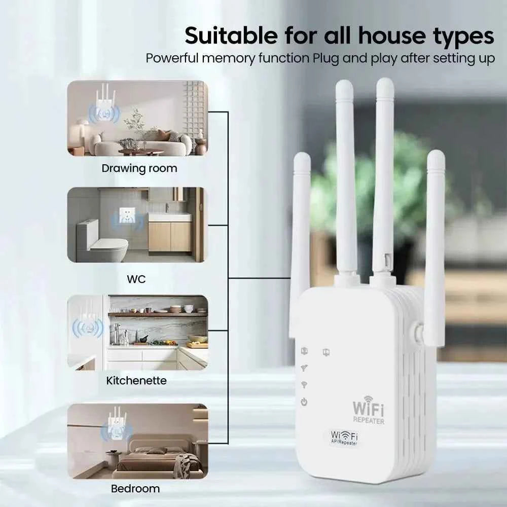 High-Speed WiFi Range Extender - 300Mbps Signal Booster