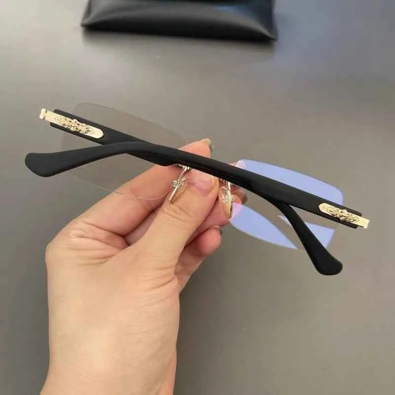 Luxury Titanium Blue Light Blocking Glasses - Lightweight Comfort