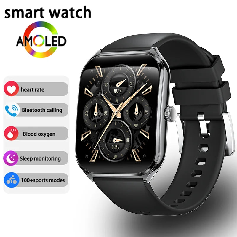 Premium Ultra Thin Smartwatch - 1.96" AMOLED Display & BT Calls