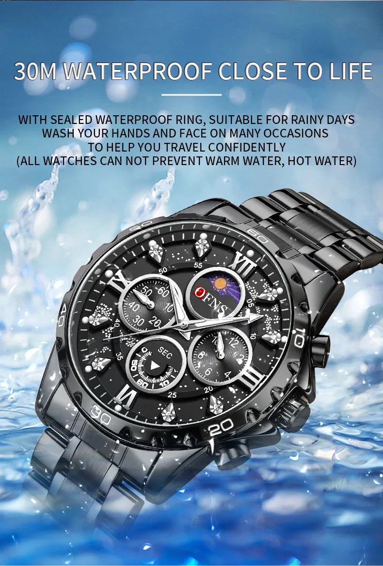 Premium Men's Military Watch - Waterproof Quartz