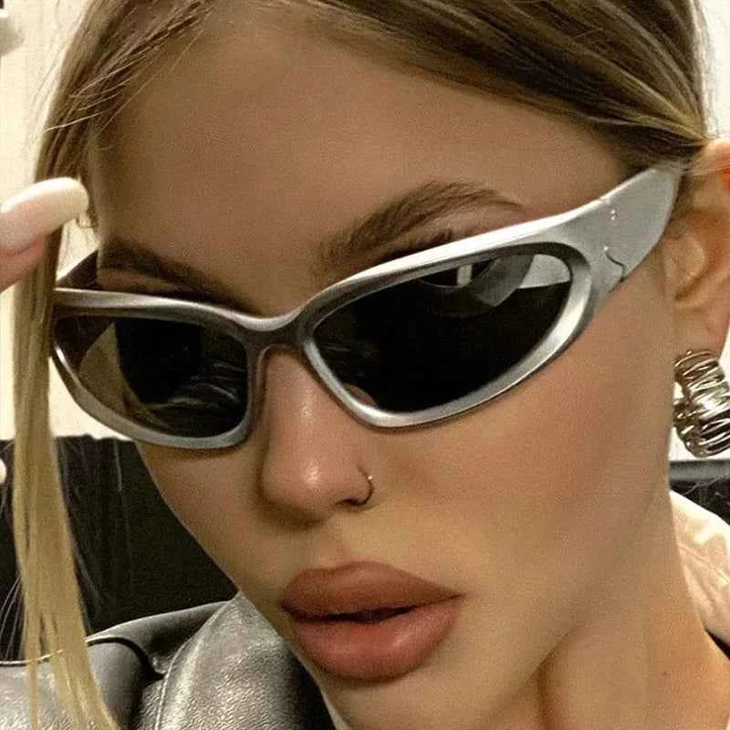 Premium Y2K Wrap Around Sunglasses - Vintage Designer Eyewear