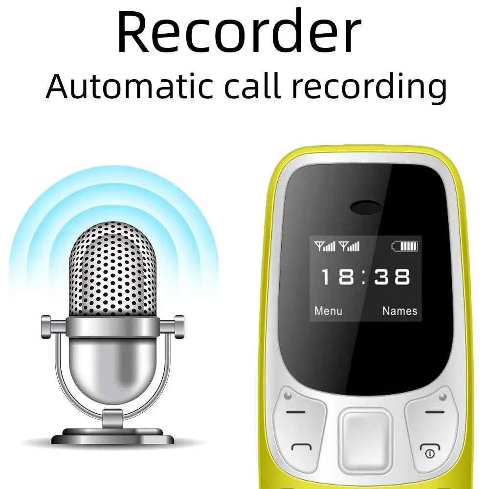 Compact Mini Mobile Phone - Unlocked Dual SIM & Bluetooth Dialer