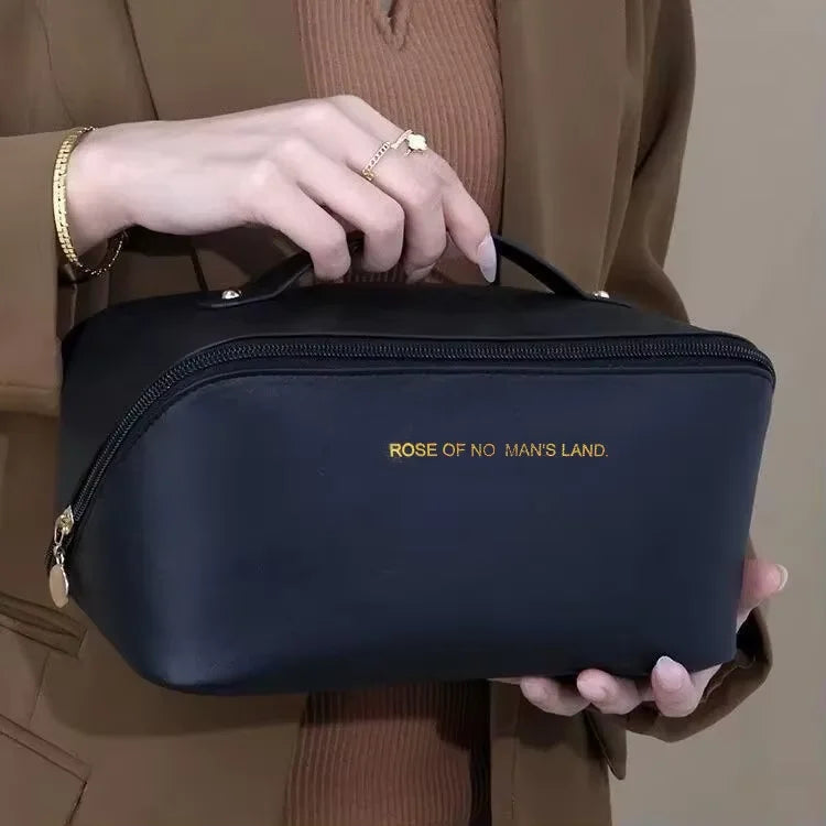 Luxury Makeup Organizer & Travel Cosmetic Bag - Premium PU Leather