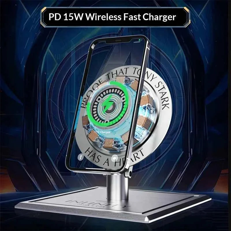 Premium Arc Reactor Model - DIY LED Light & Wireless Charger