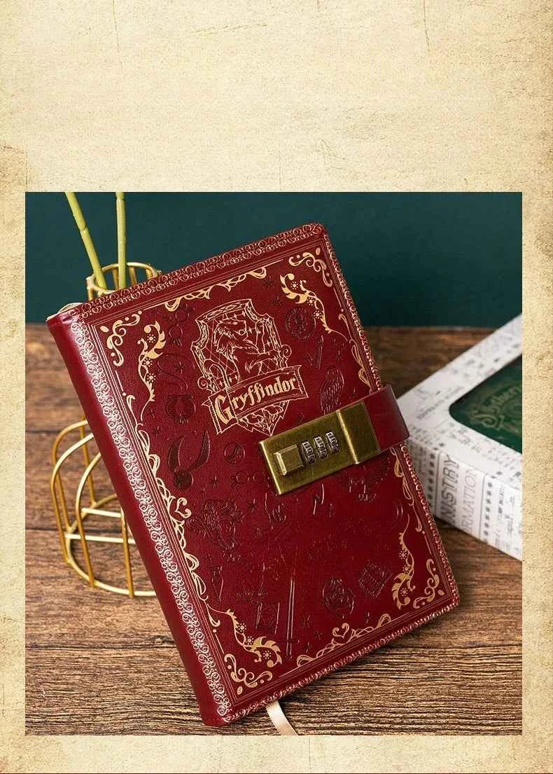 Retro Password Book with Lock A5 Anime Diary Notebook