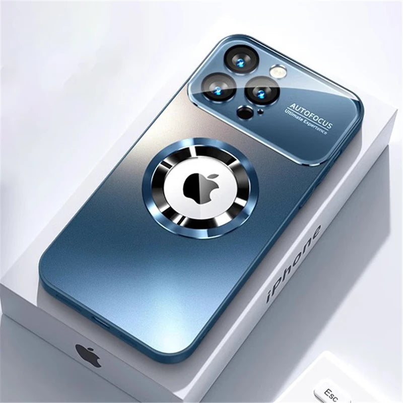 Luxury Titanium Metallic Magnetic Phone Case for iPhone