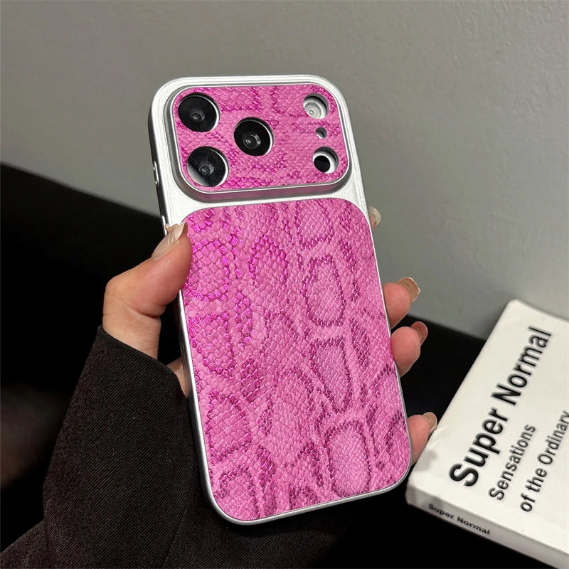 Premium Leather Texture iPhone Case - Shockproof Bumper