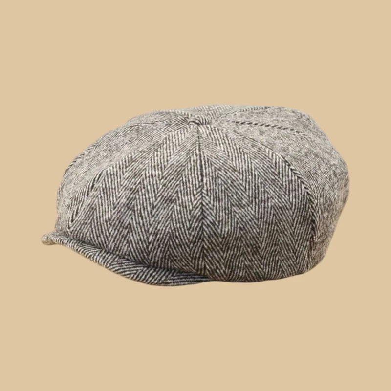 Male Plus Size Ivy Hat Big Head Man Spring Summer and Autumn Newsboy Cap Wool Beret Caps Winter Felt Flat Caps 55-58cm 59-60cm - Tulique