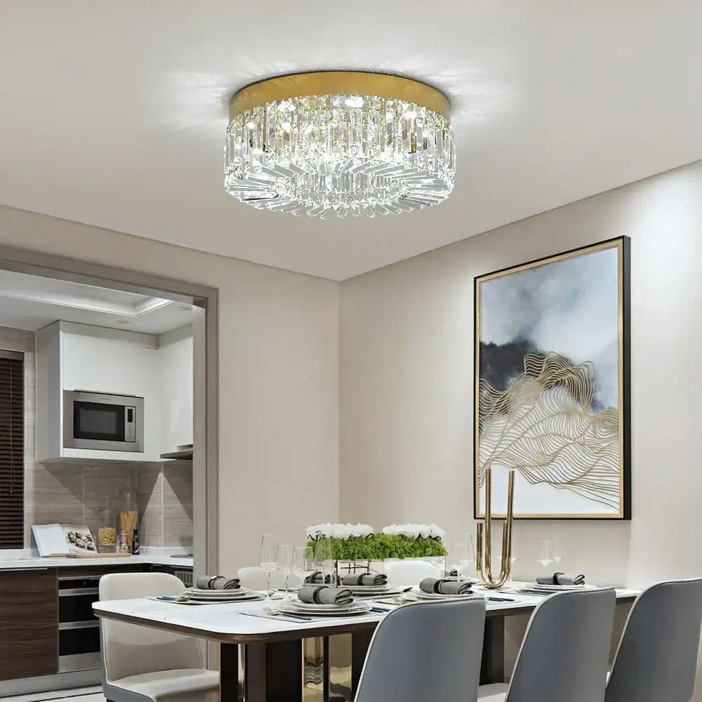Elegant Modern Crystal Chandelier - LED Ceiling Light