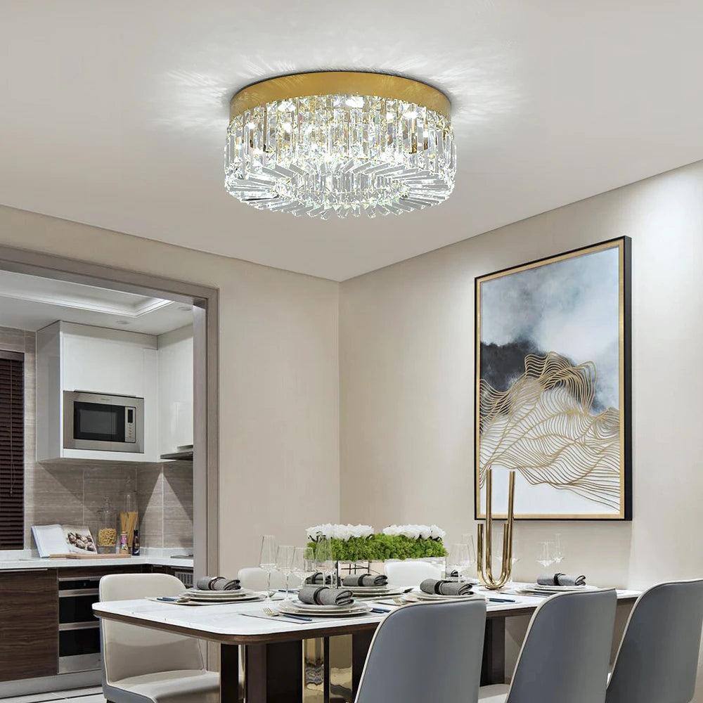 Elegant Modern Crystal Chandelier - LED Ceiling Light