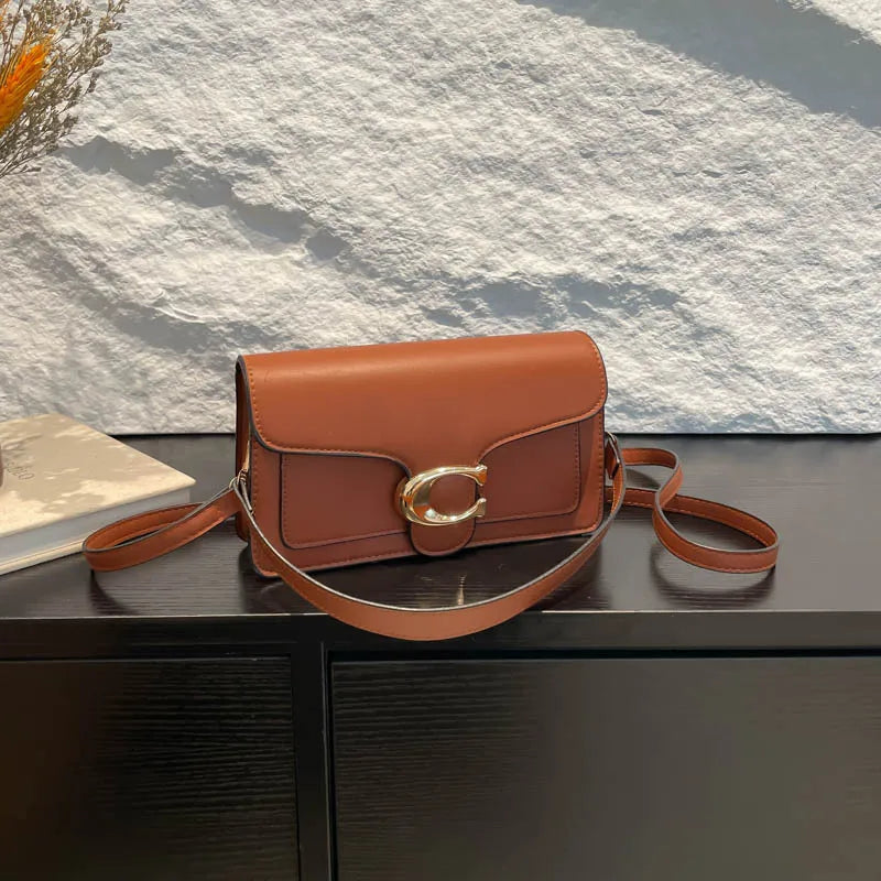 Elegant Minimalist Leather Crossbody Bag for Women