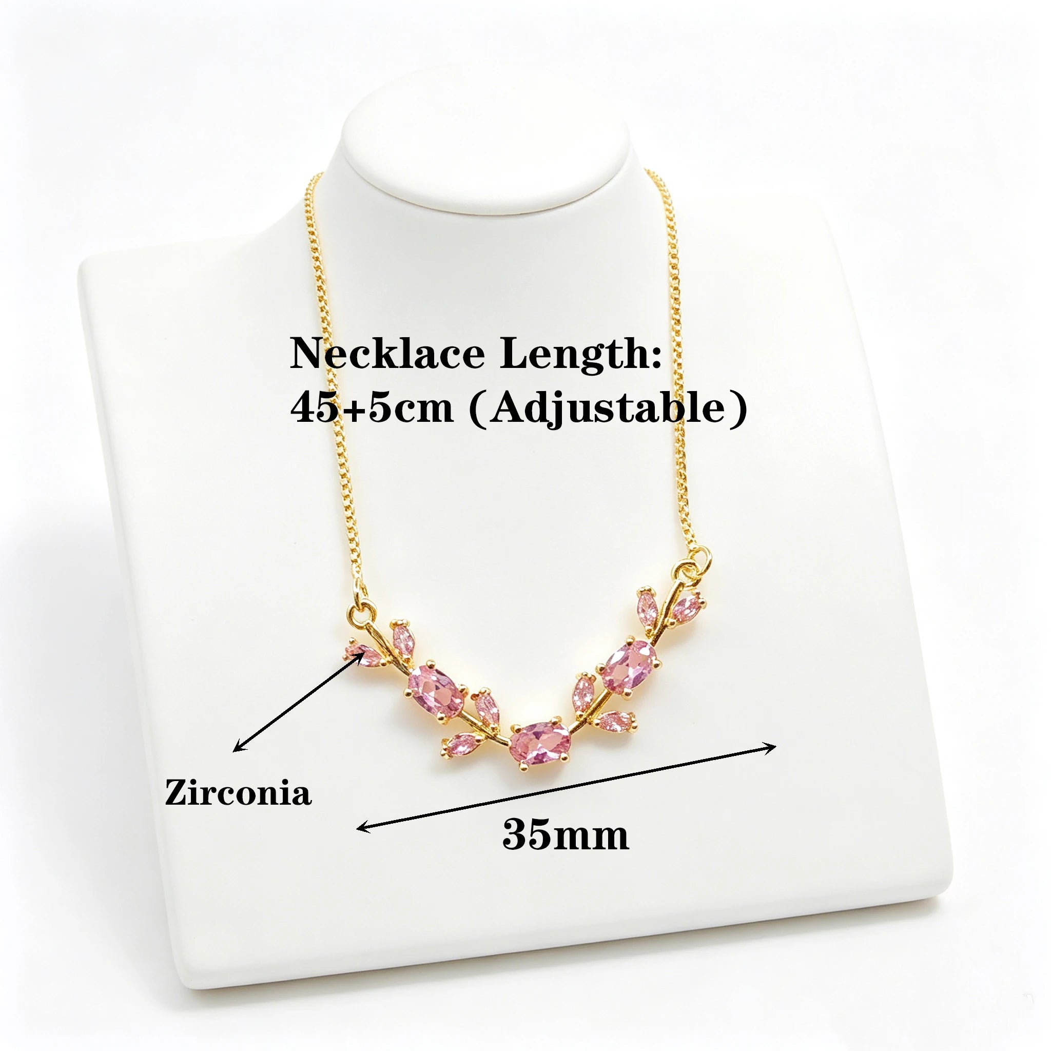 Elegant Crystal Leaf Jewelry Set - Premium Necklace & Bracelet