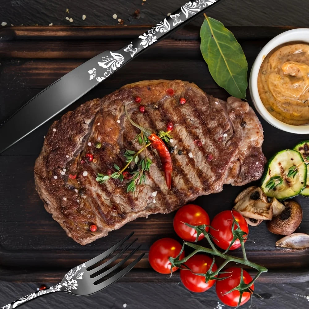 Elegant 20 Piece Flatware Set - Stainless Steel Cutlery