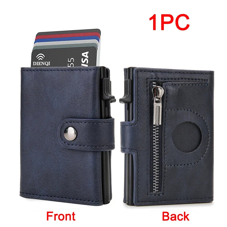 Luxury Carbon Fiber Airtag Wallet - Slim Minimalist Credit Card Holder