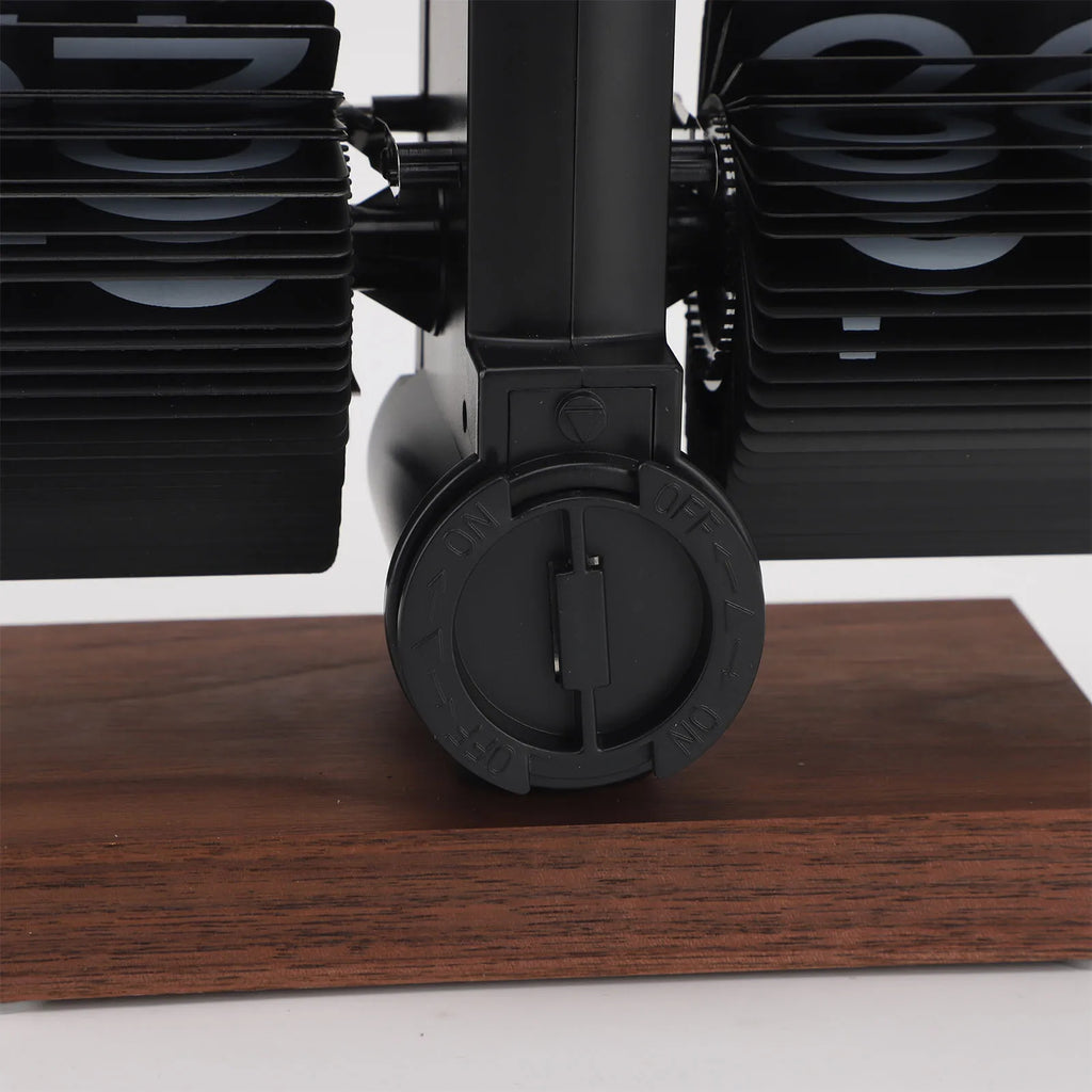 Elegant Vintage Auto Desk Clock - Rotary Knob Design