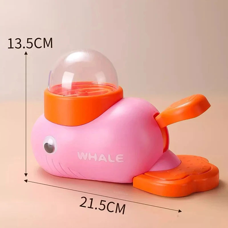 Premium Automatic Pet Snack Feeder - Engaging Duck & Whale Design