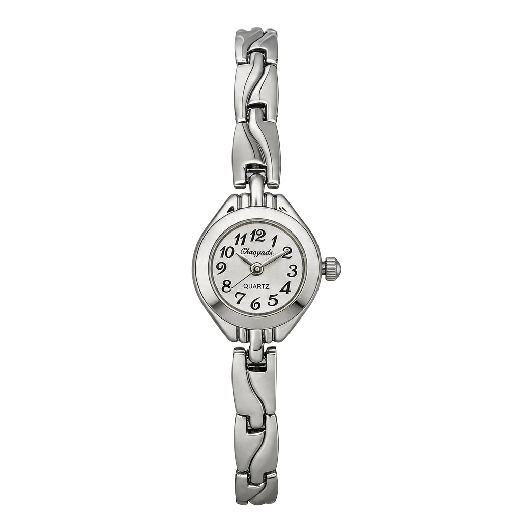 Elegant Gold Plated Ladies Watch - Slim Bracelet Design