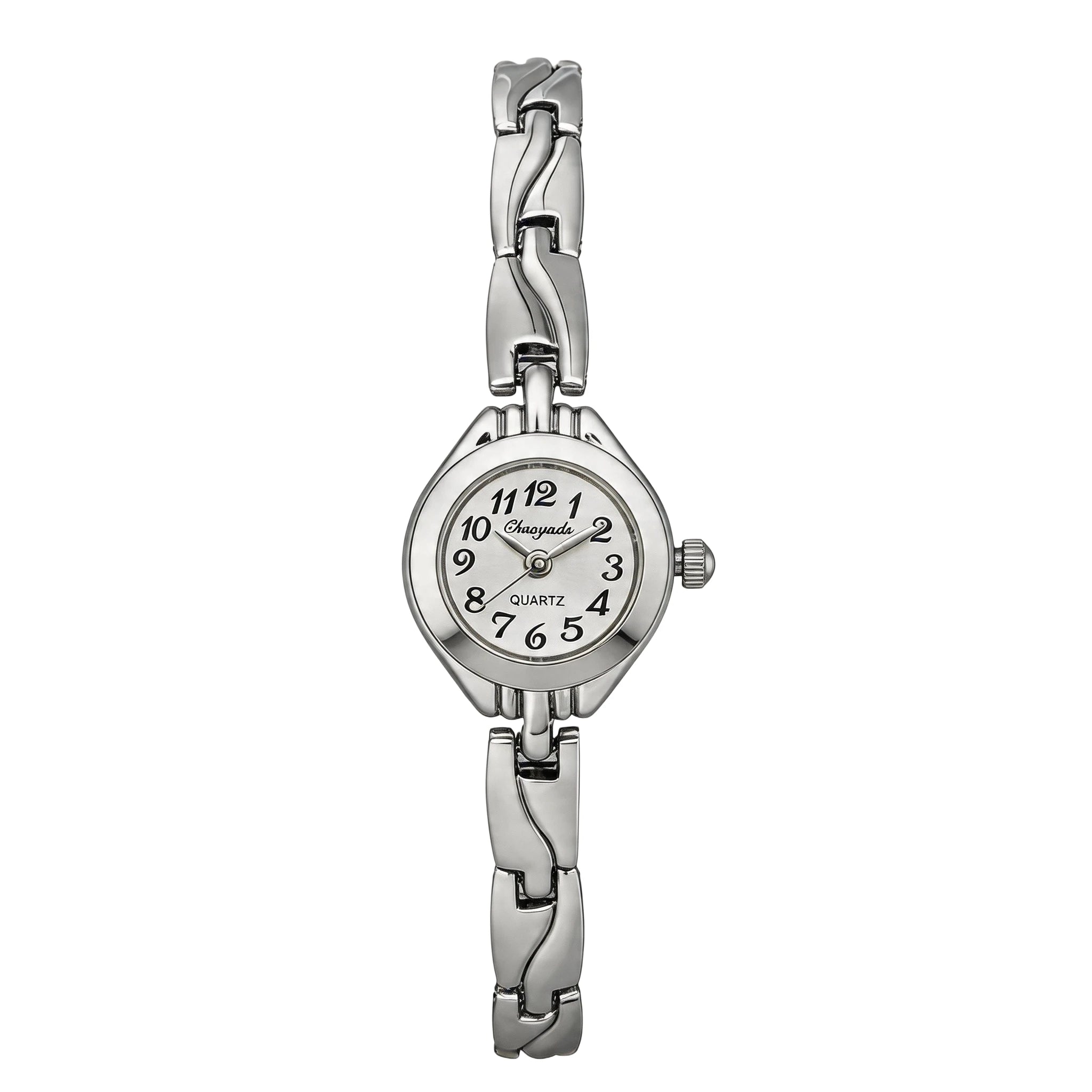 Elegant Gold Plated Ladies Watch - Slim Bracelet Design