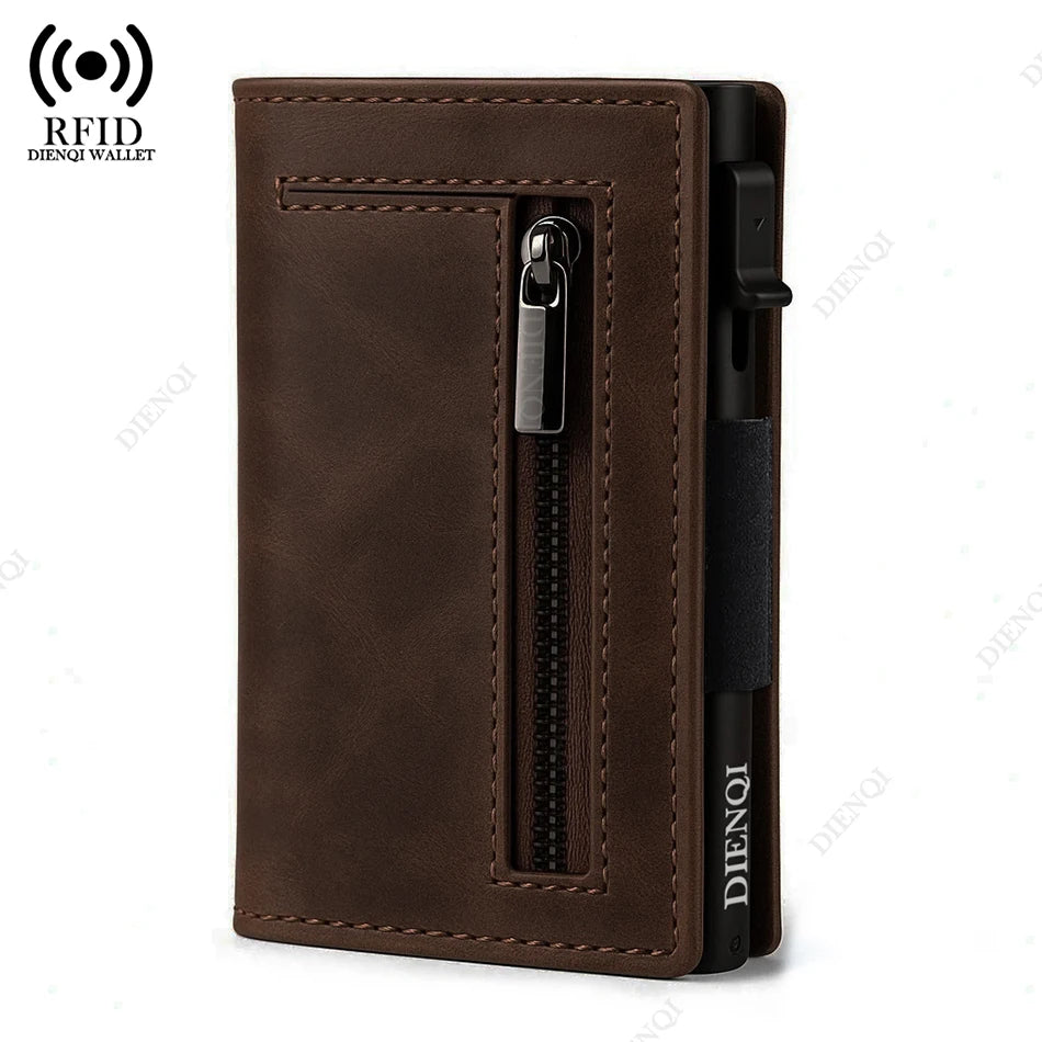 Minimalist Credit Card Holder - Premium Slim Pop Up Wallet