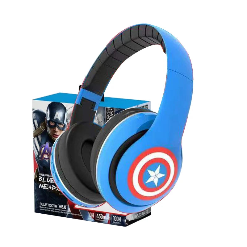 Premium Wireless Bluetooth Headphones - Over-Ear Stereo Cartoon Headset