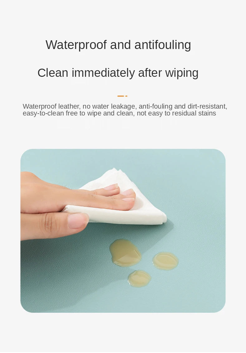 Premium Leather Mouse Pad - Non-Slip & Waterproof