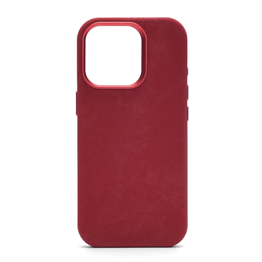 Luxury MagSafe Fiber Leather Shockproof Case - Premium Magnetic Cover