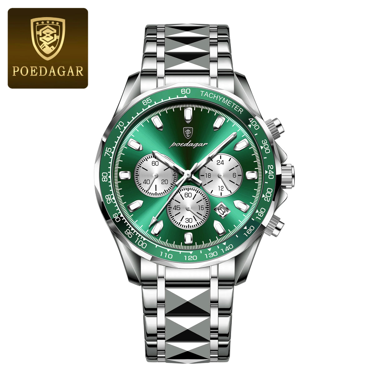Luxury Men's Quartz Watch - Waterproof Stainless Steel Chronograph