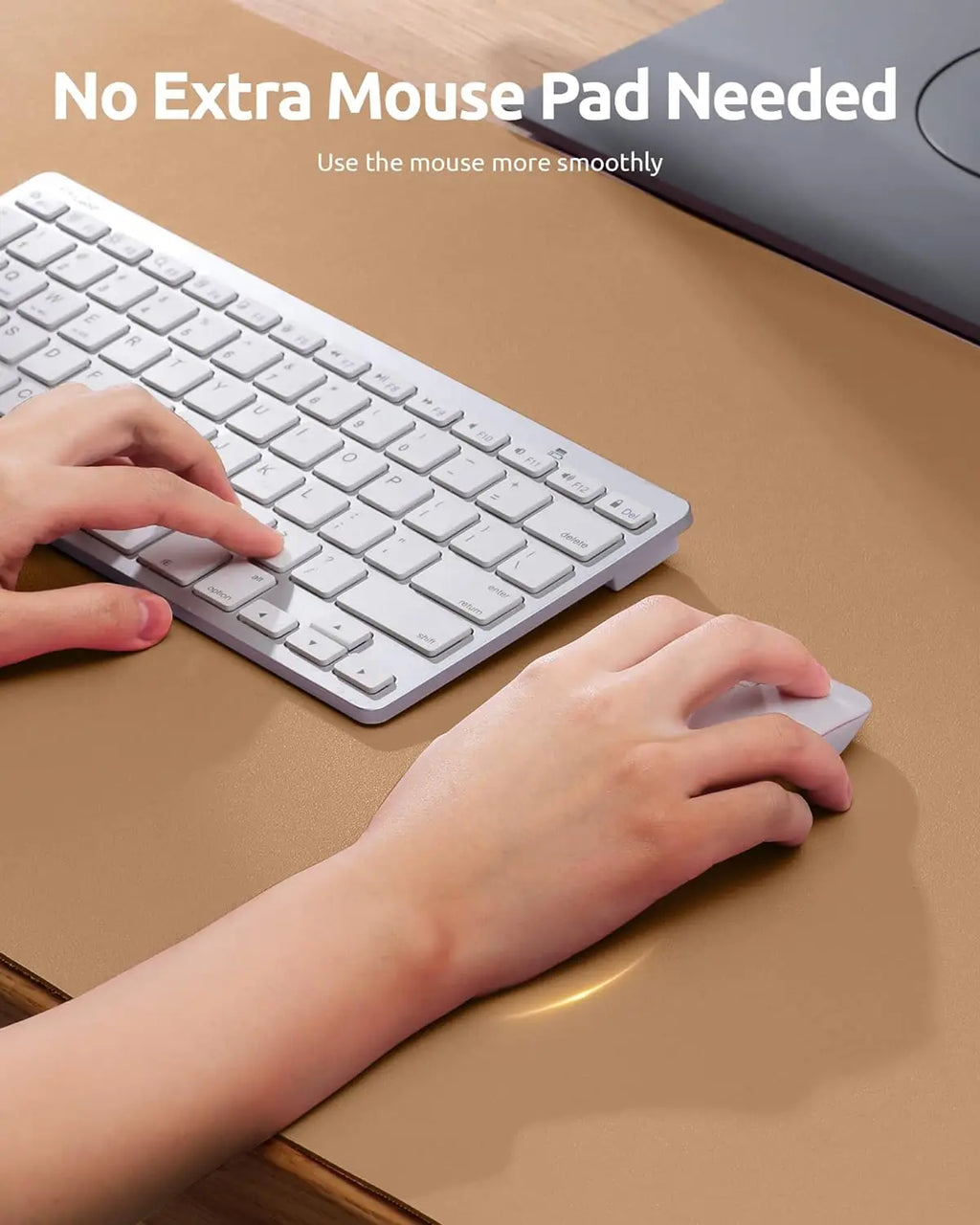 Premium Leather Desk Mat - Large Office Computer Protector
