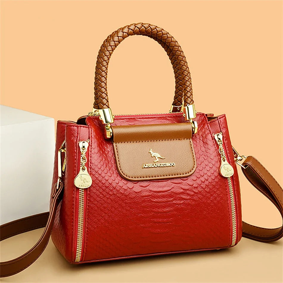 Elegant Designer Crossbody Bag - Premium Soft Leather