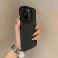 Luxury Matte Leather Silicone Phone Case - Shockproof Soft Cover